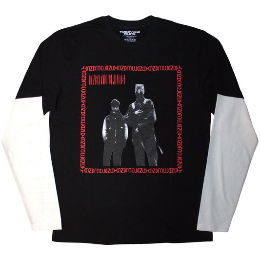 Twenty One Pilots Layered Long Sleeve T-Shirt: Run Frame
