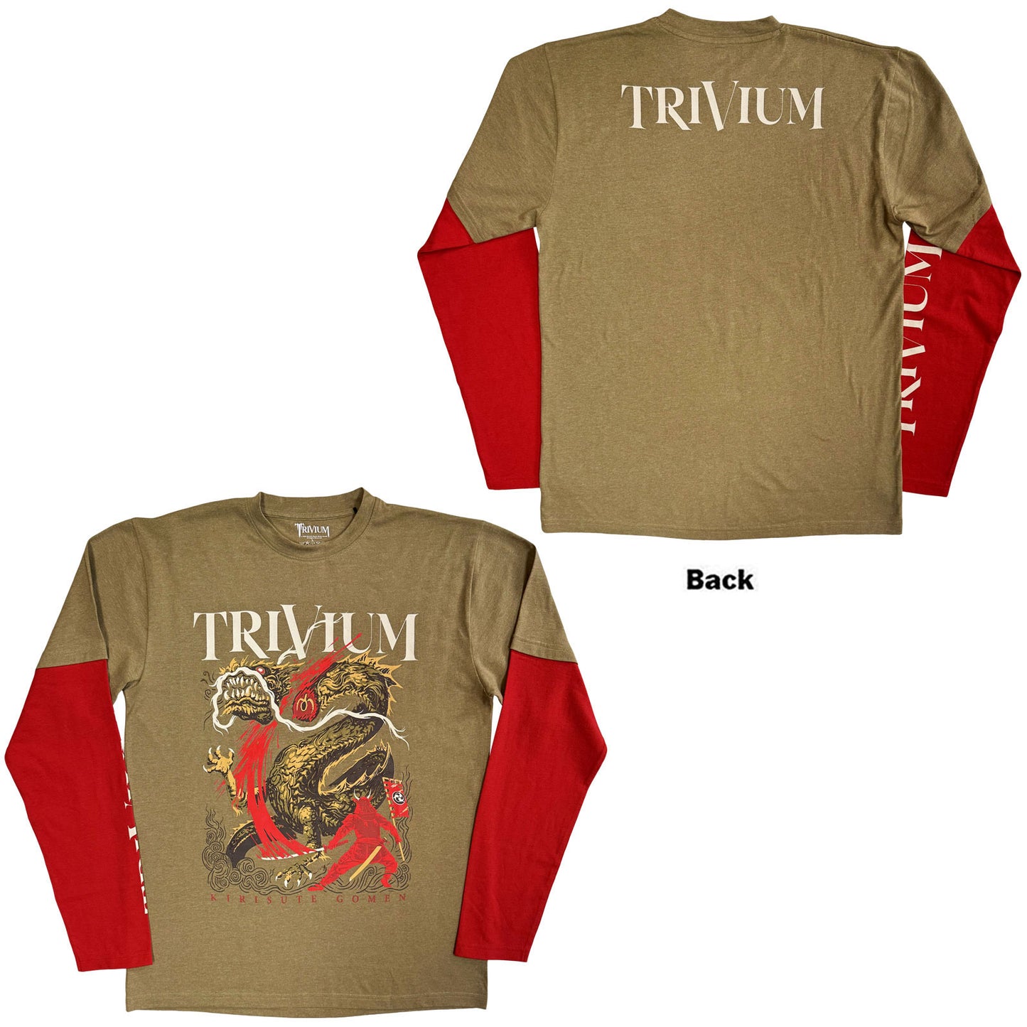 Trivium Layered Long Sleeve T-Shirt: Kirisute Gomen