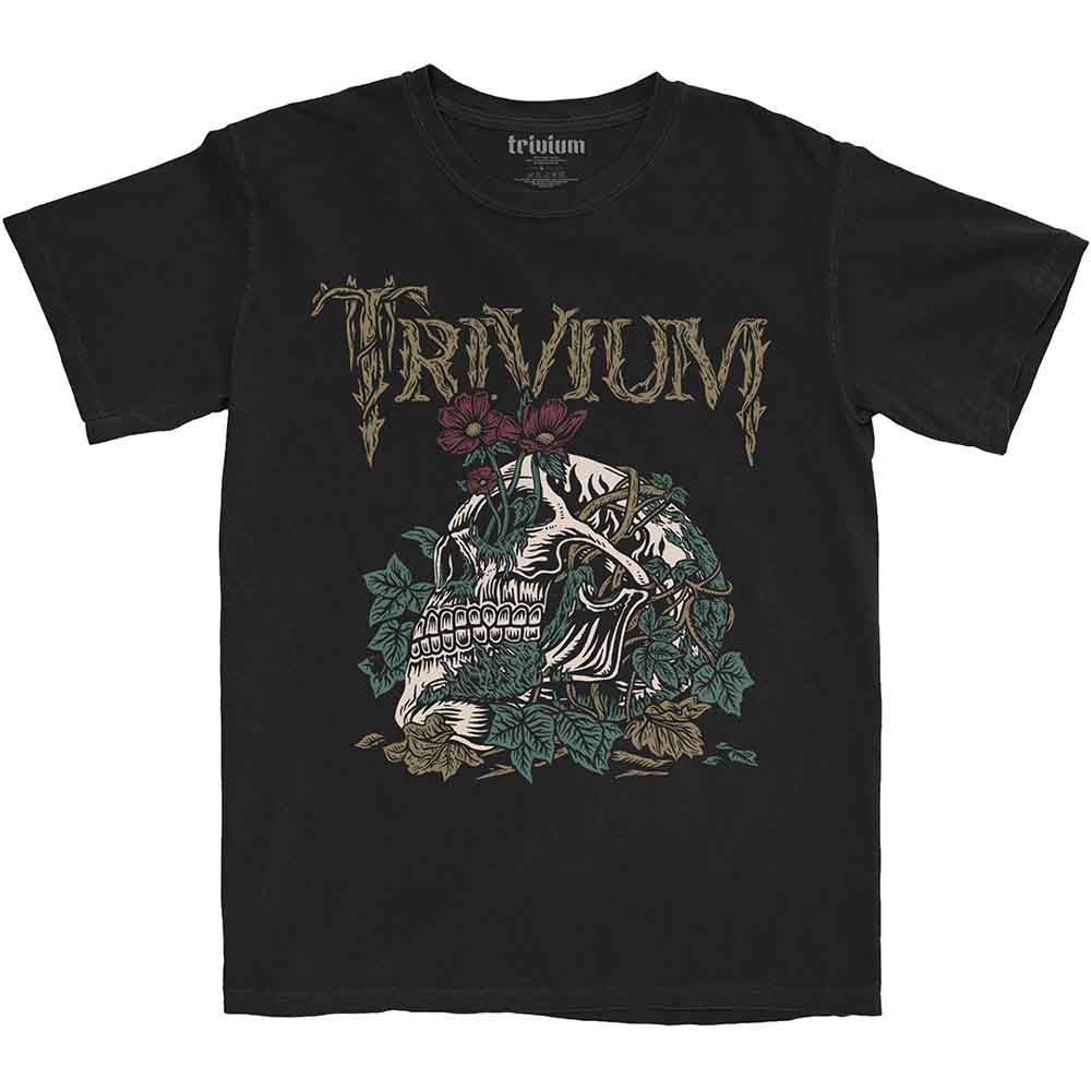 Trivium T-Shirt: Skelly Flower
