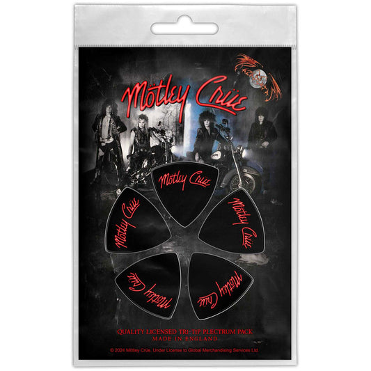 Motley Crue Tri-Tip Plectrum Pack: Logo