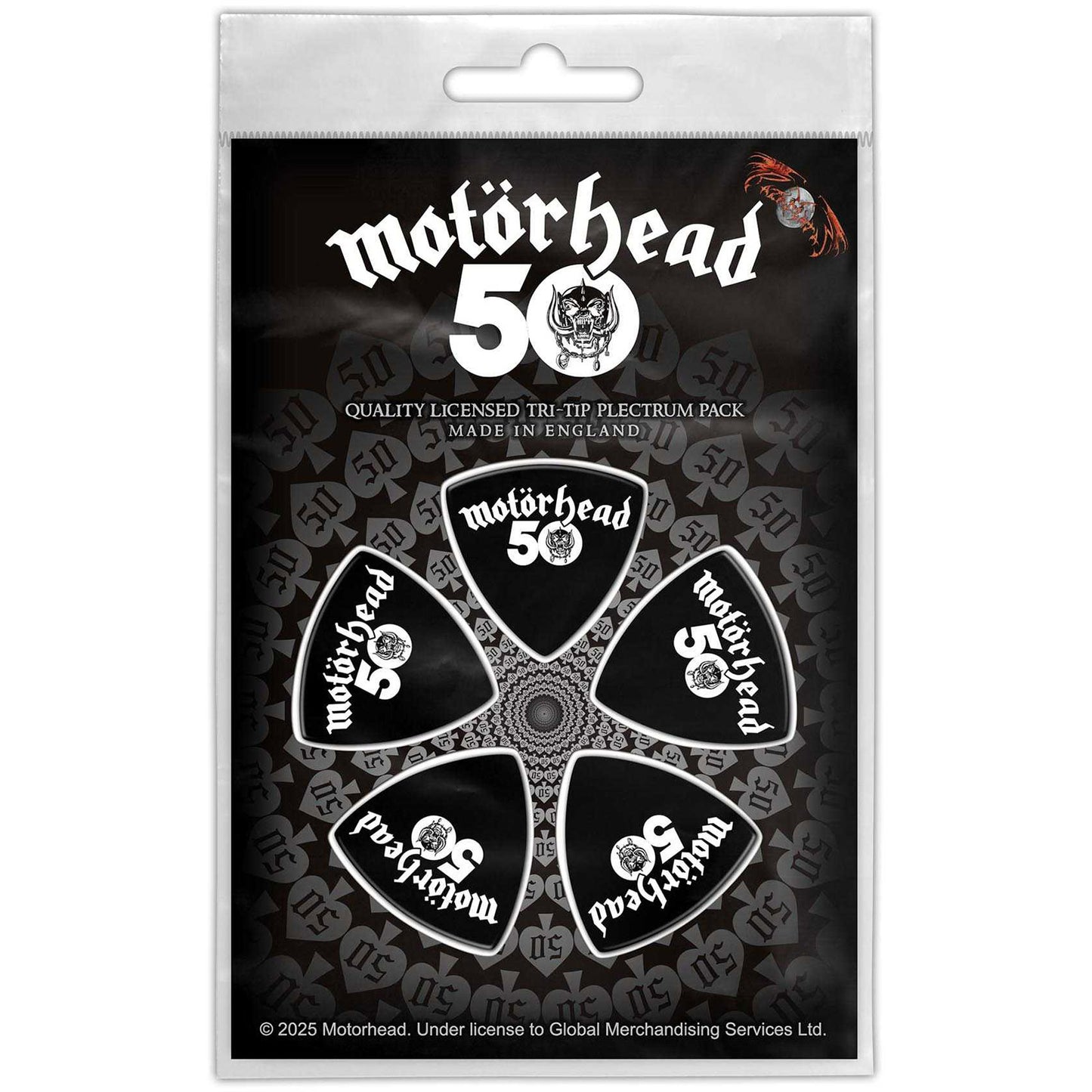 Motorhead Tri-Tip Plectrum Pack: 50