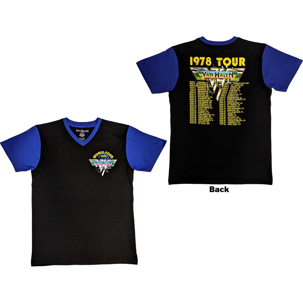 Van Halen T-Shirt: 1978 Tour Dates