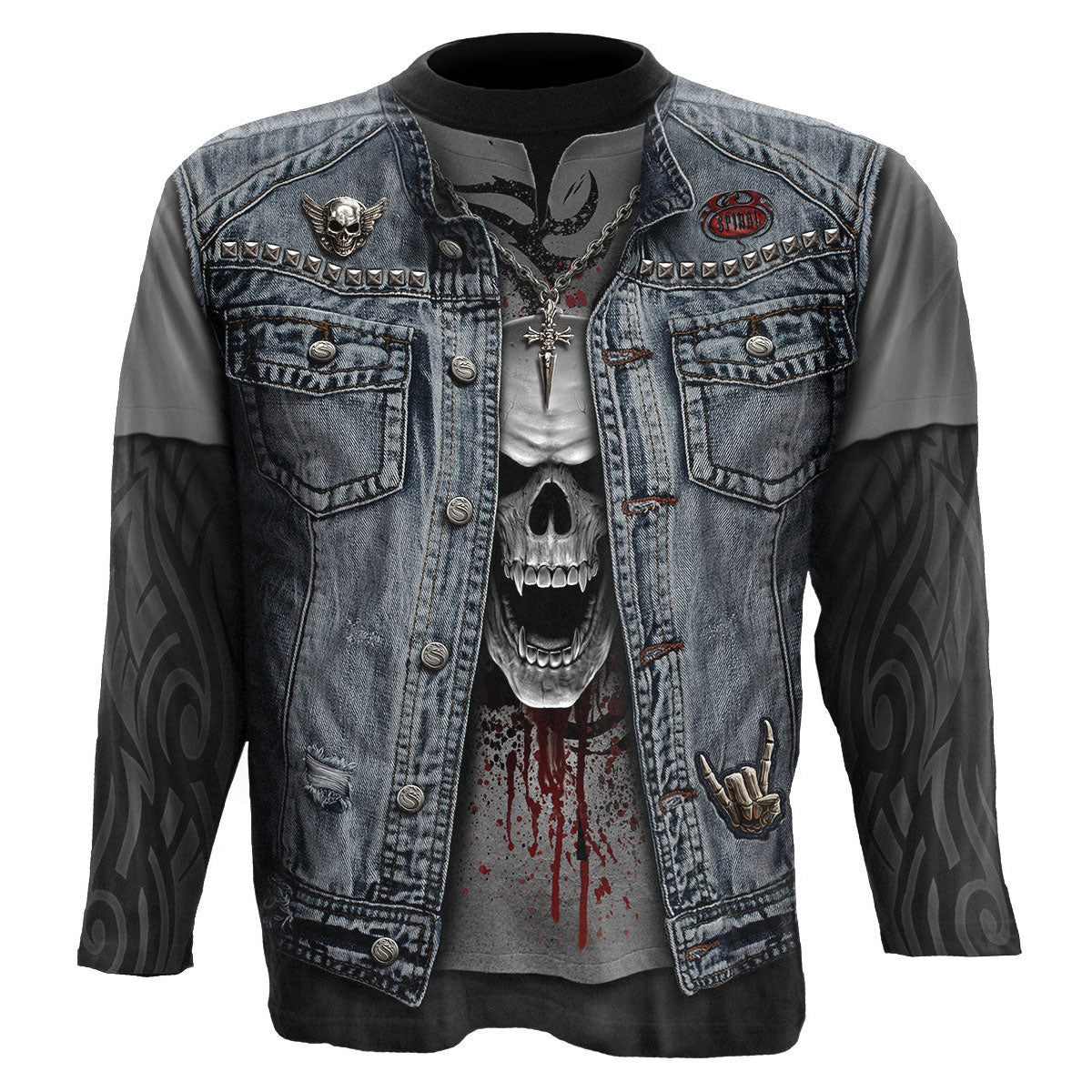 Spiral Long Sleeve T-Shirt: Thrash Metal