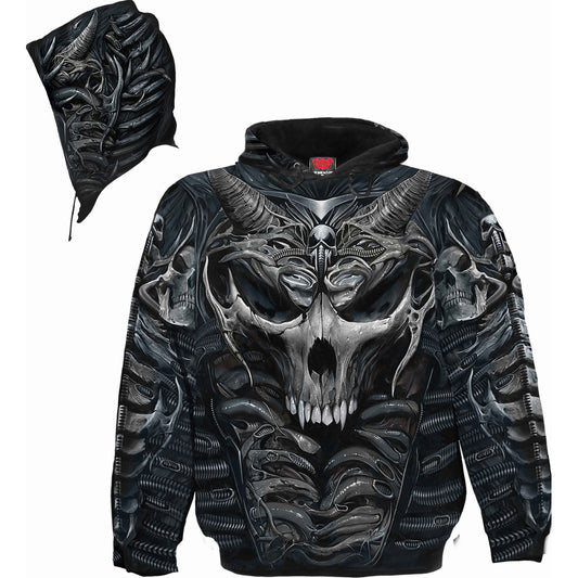 Spiral Pullover Hoodie: Skull Armour