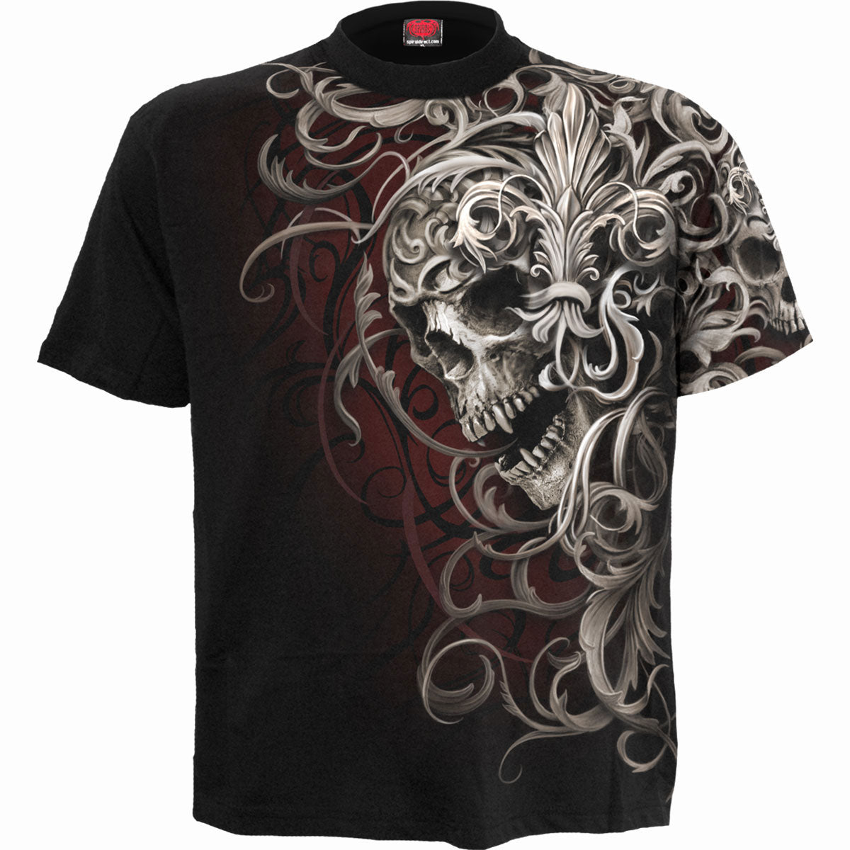Spiral T-Shirt: Skull Shoulder Wrap