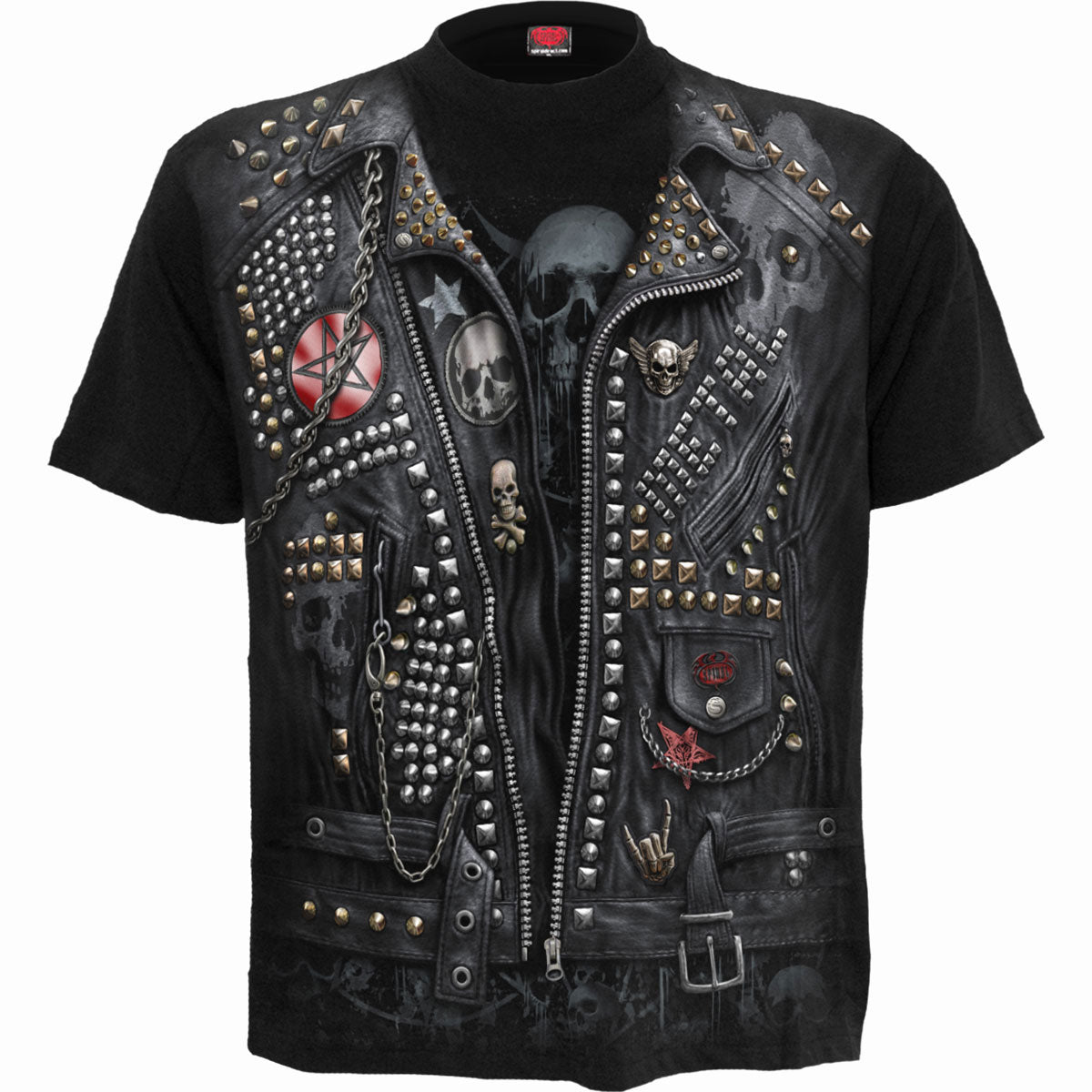 Spiral T-Shirt: Goth Metal