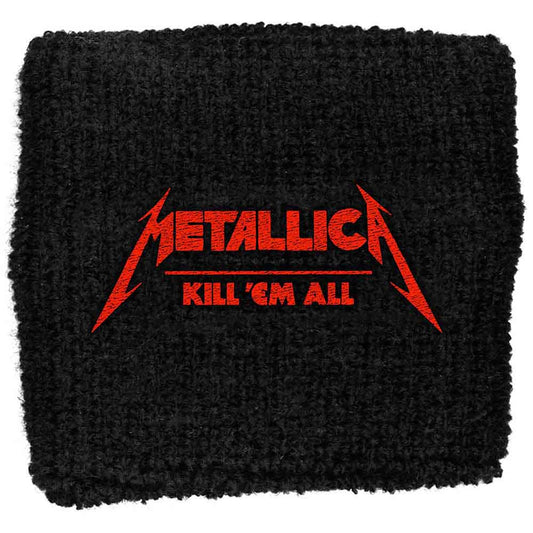 Metallica Embroidered Wristband: Kick 'Em All