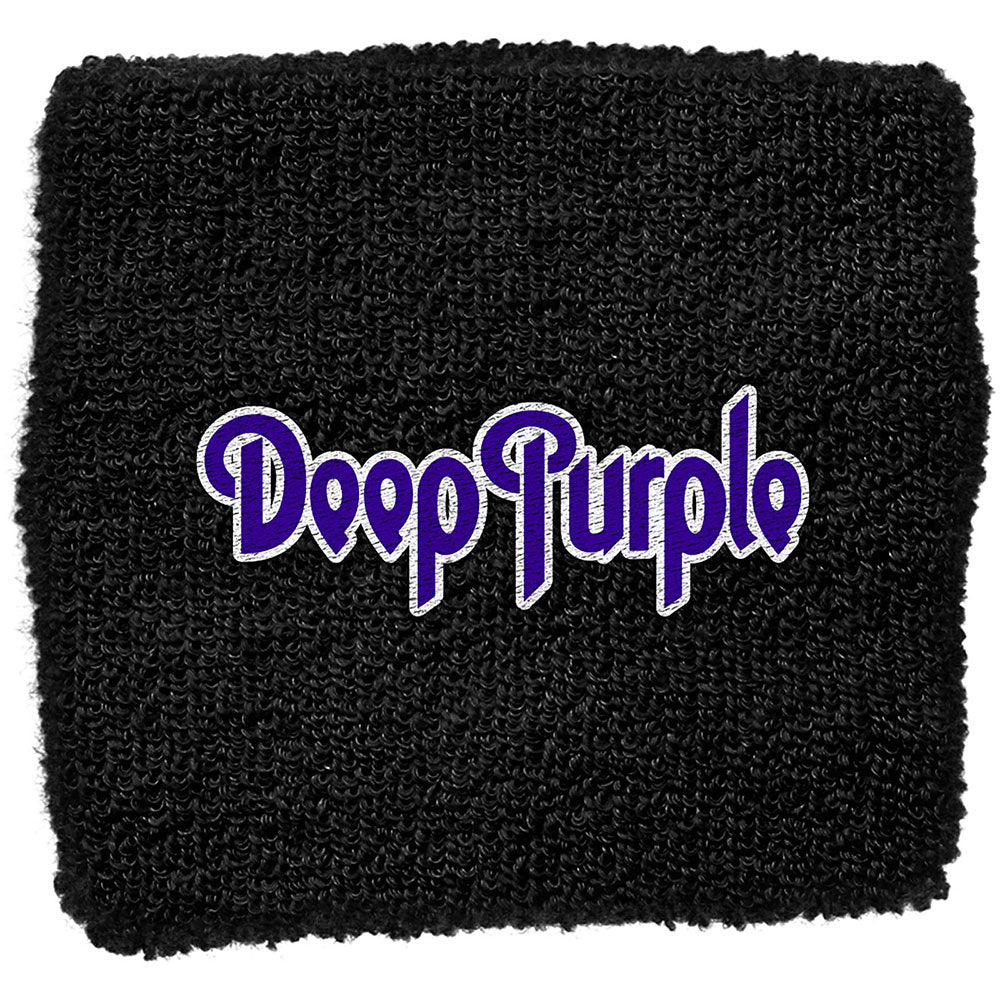 Deep Purple Embroidered Wristband: Logo