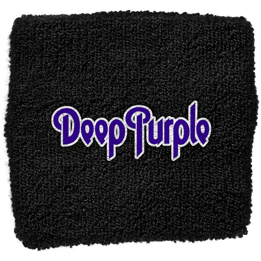 Deep Purple Embroidered Wristband: Logo