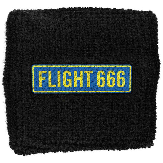Iron Maiden Embroidered Wristband: Flight 666