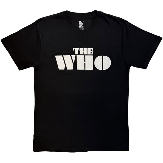 The Who T-Shirt: Block Logo Mono