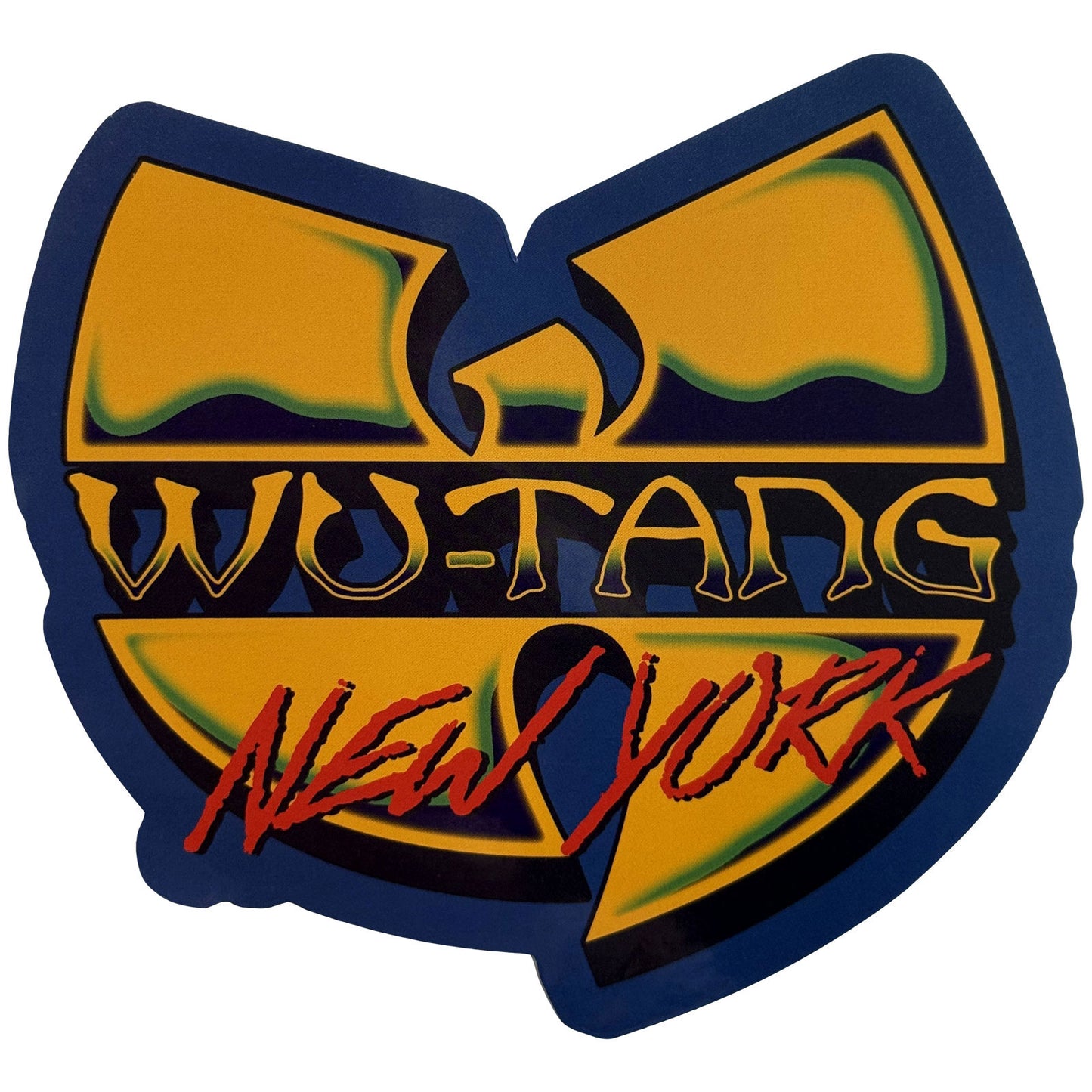 Wu-Tang Clan Sticker: New York Logo Blue