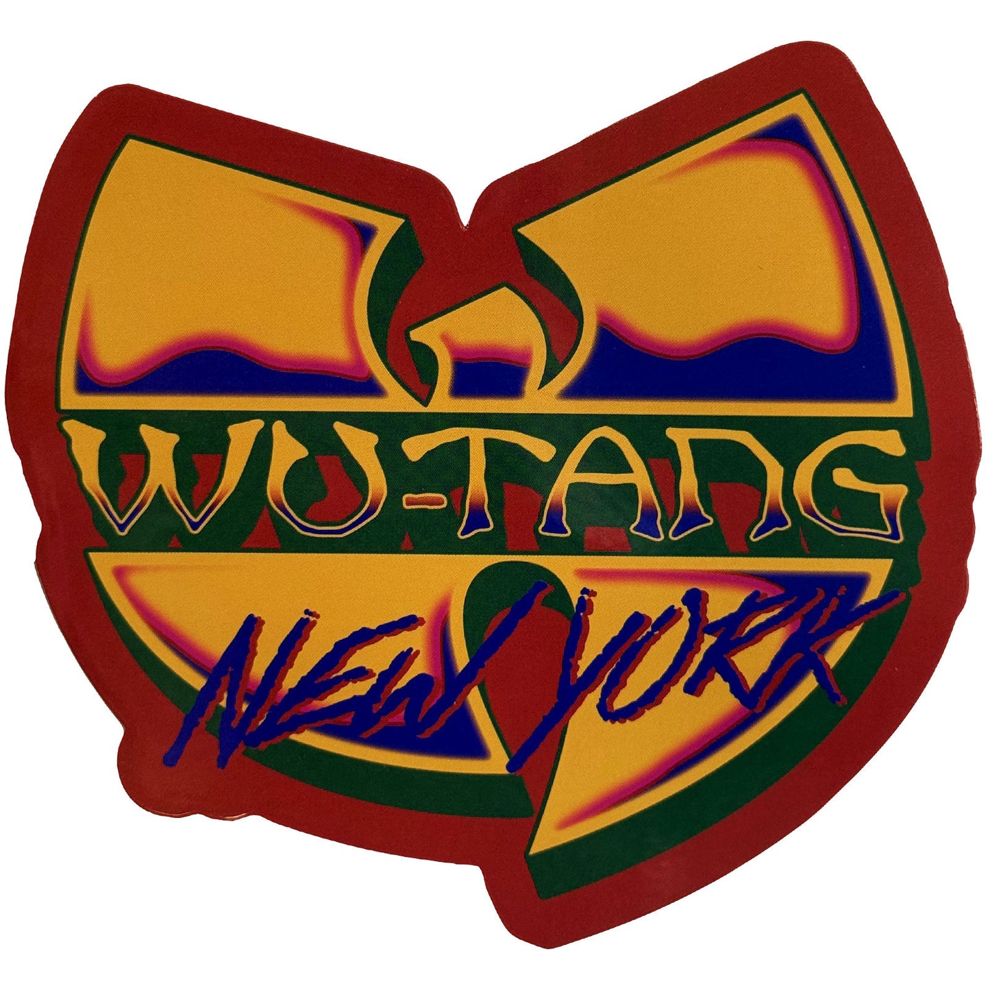 Wu-Tang Clan Sticker: New York Logo Red