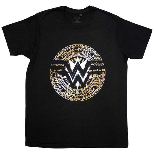 DC Comics T-Shirt: Wonder Woman Gold Circle