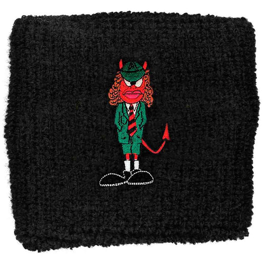 AC/DC Embroidered Wristband: Angus Devil