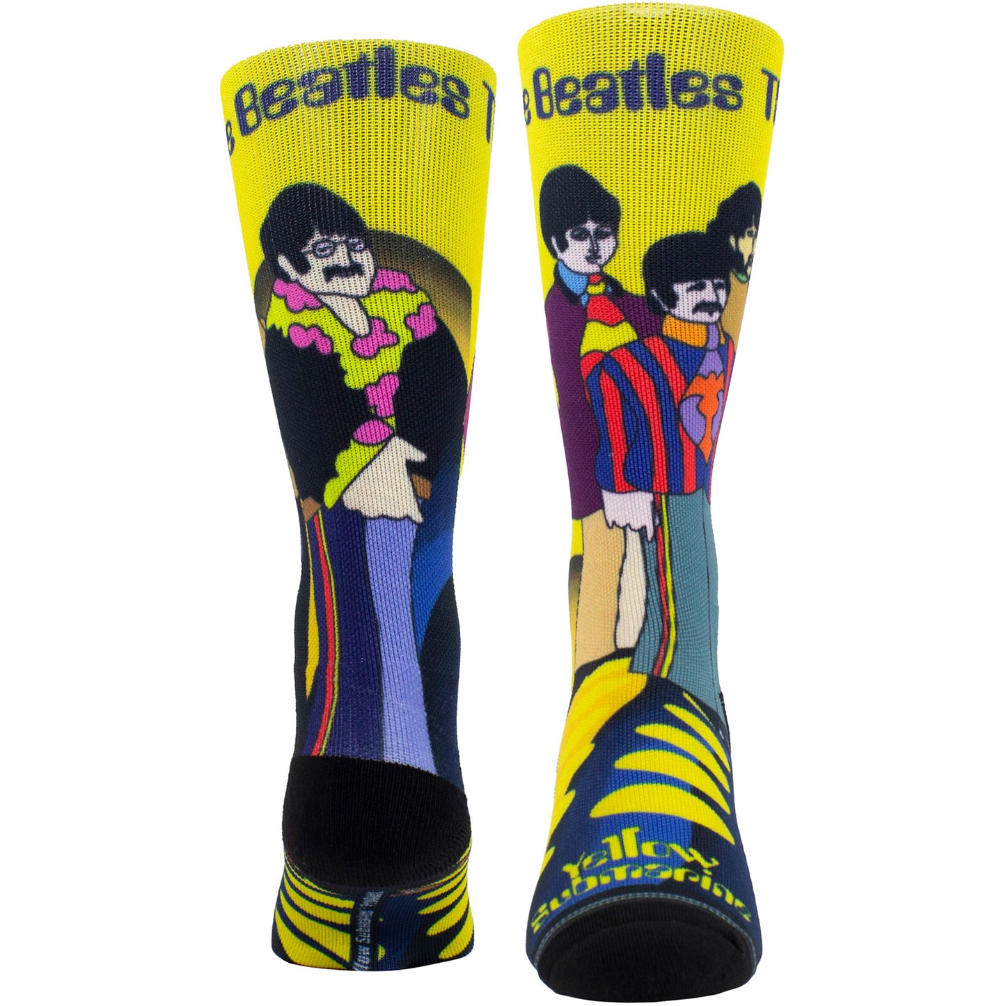 The Beatles Crew Socks: Yellow Submarine Band Sublimation