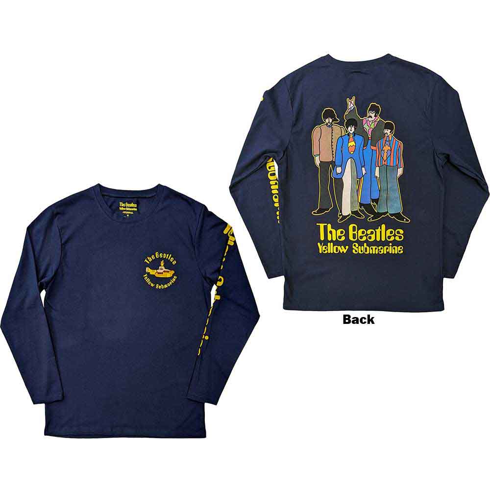 The Beatles Long Sleeve T-Shirt: Yellow Submarine Band