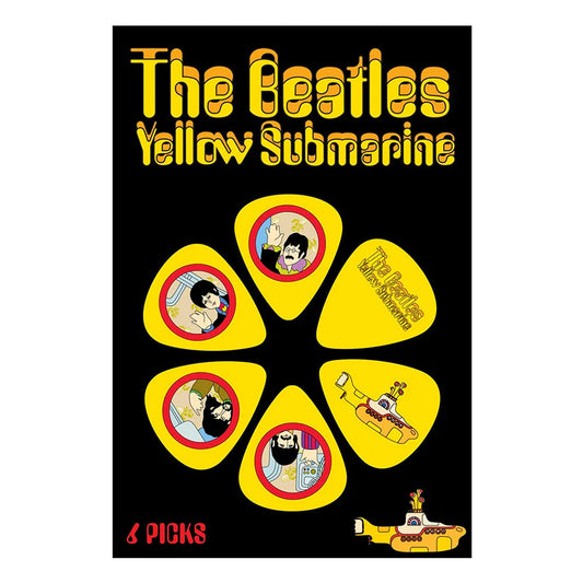The Beatles Plectrum Pack: Yellow Submarine Yellow 6-Pack