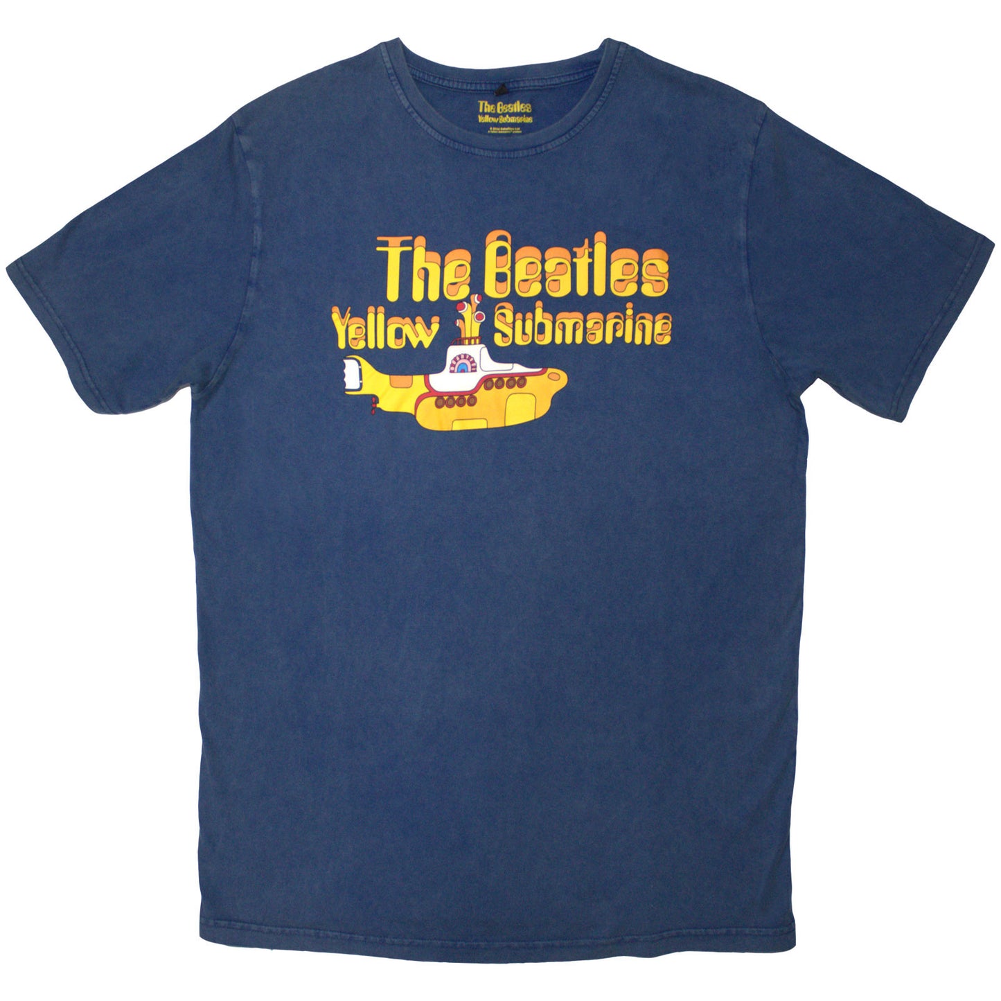 The Beatles Stone Wash T-Shirt: Logo & Sub