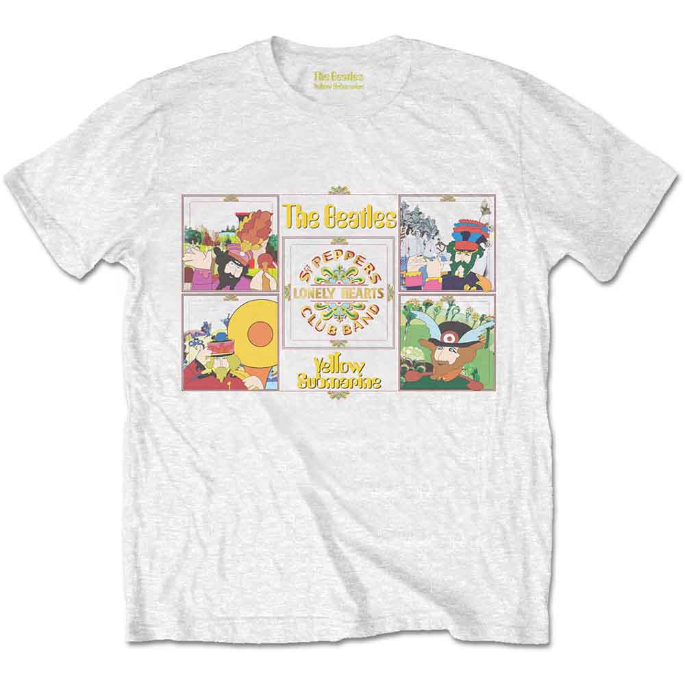 The Beatles T-Shirt: Yellow Submarine Sgt Pepper Band