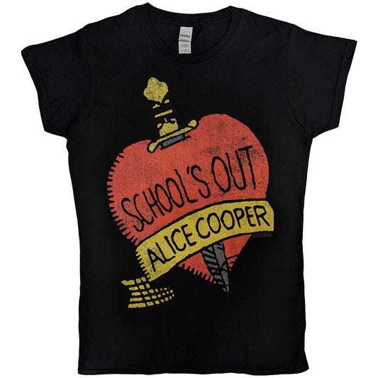 Alice Cooper Ladies T-Shirt: School's Out