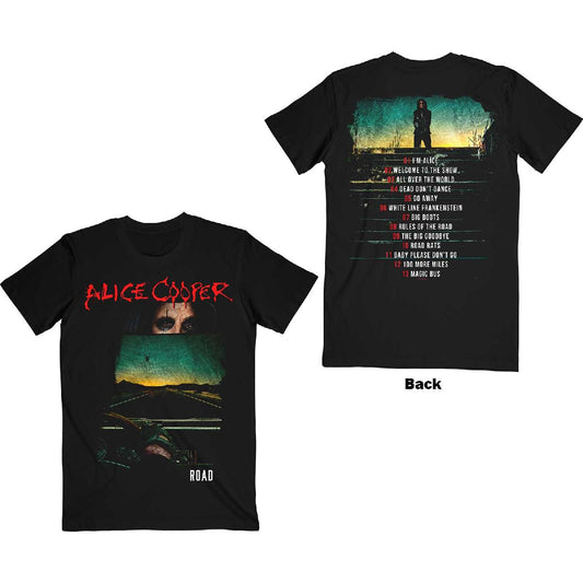 Alice Cooper T-Shirt: Road Cover Tracklist