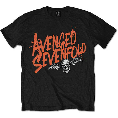 Avenged Sevenfold T-Shirt: Orange Splatter