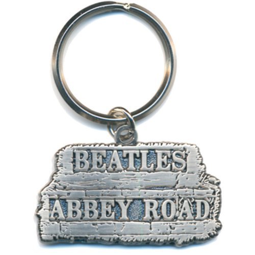 The Beatles Keychain: Abbey Road Sign in relief
