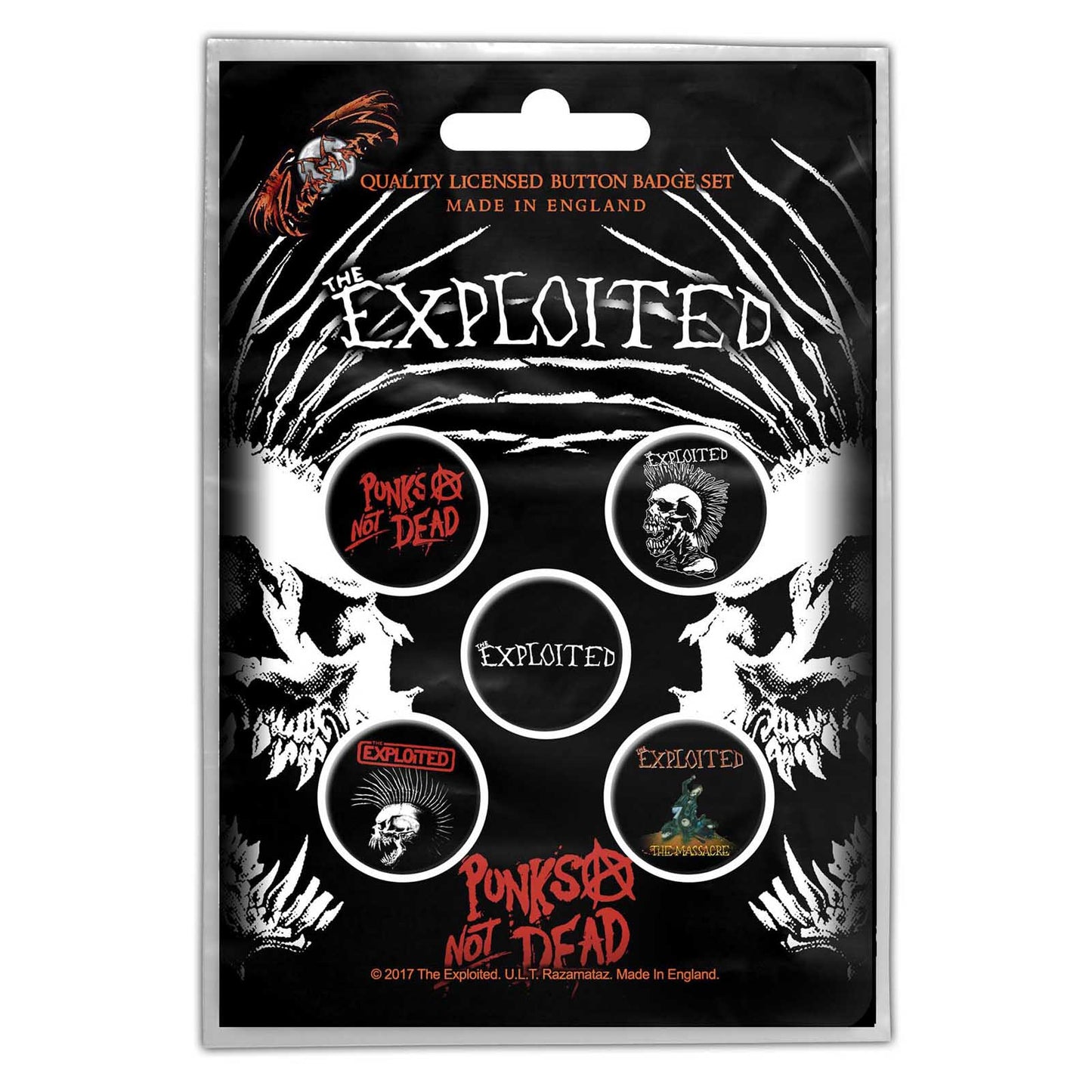 The Exploited Badge: Punks Not Dead