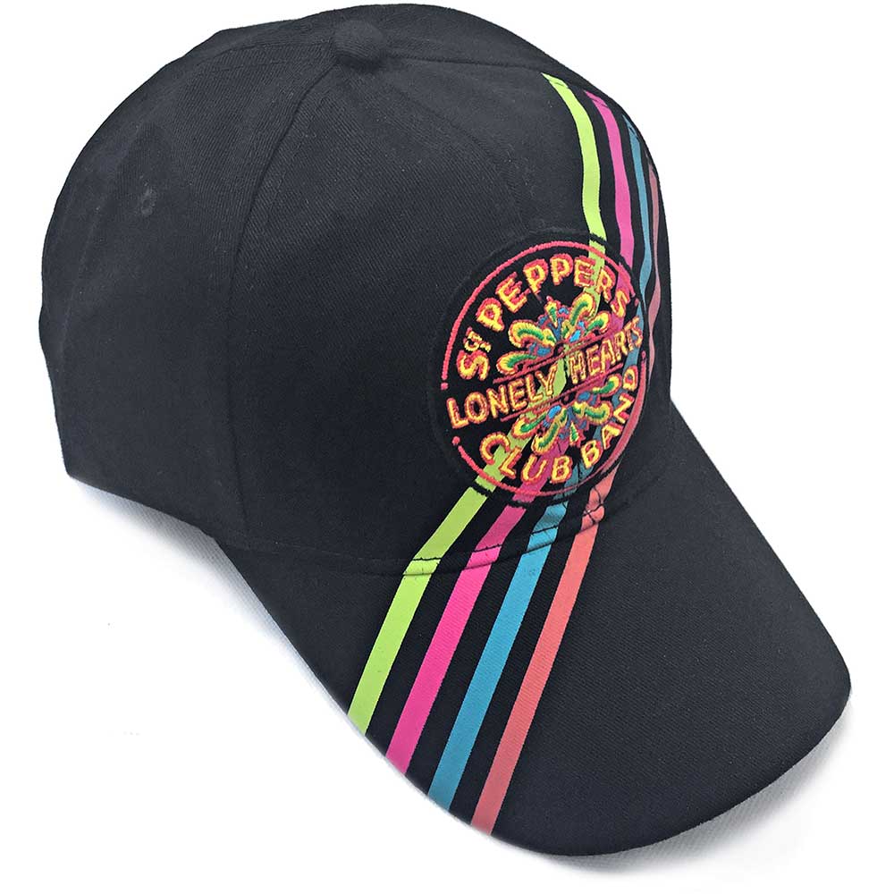 The Beatles Baseball Cap: Sgt Pepper Stripes