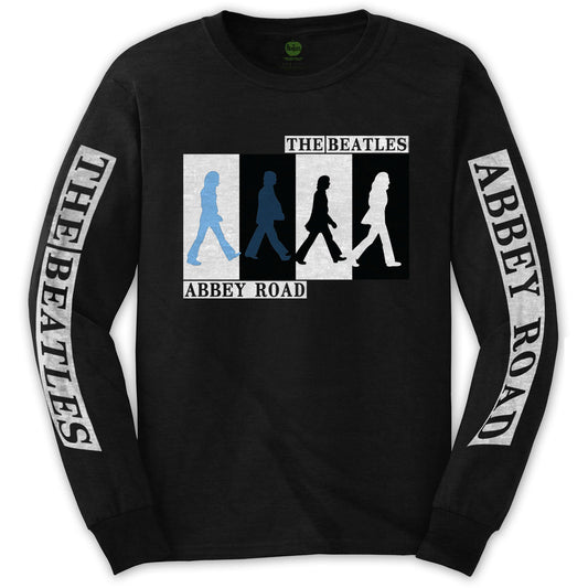 The Beatles Long Sleeve T-Shirt: Abbey Road Colours Crossing