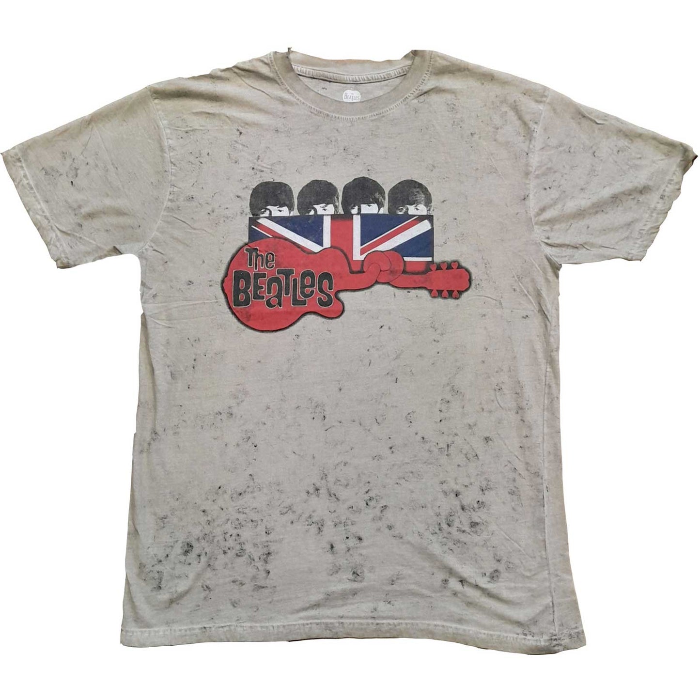 The Beatles T-Shirt: Guitar & Flag