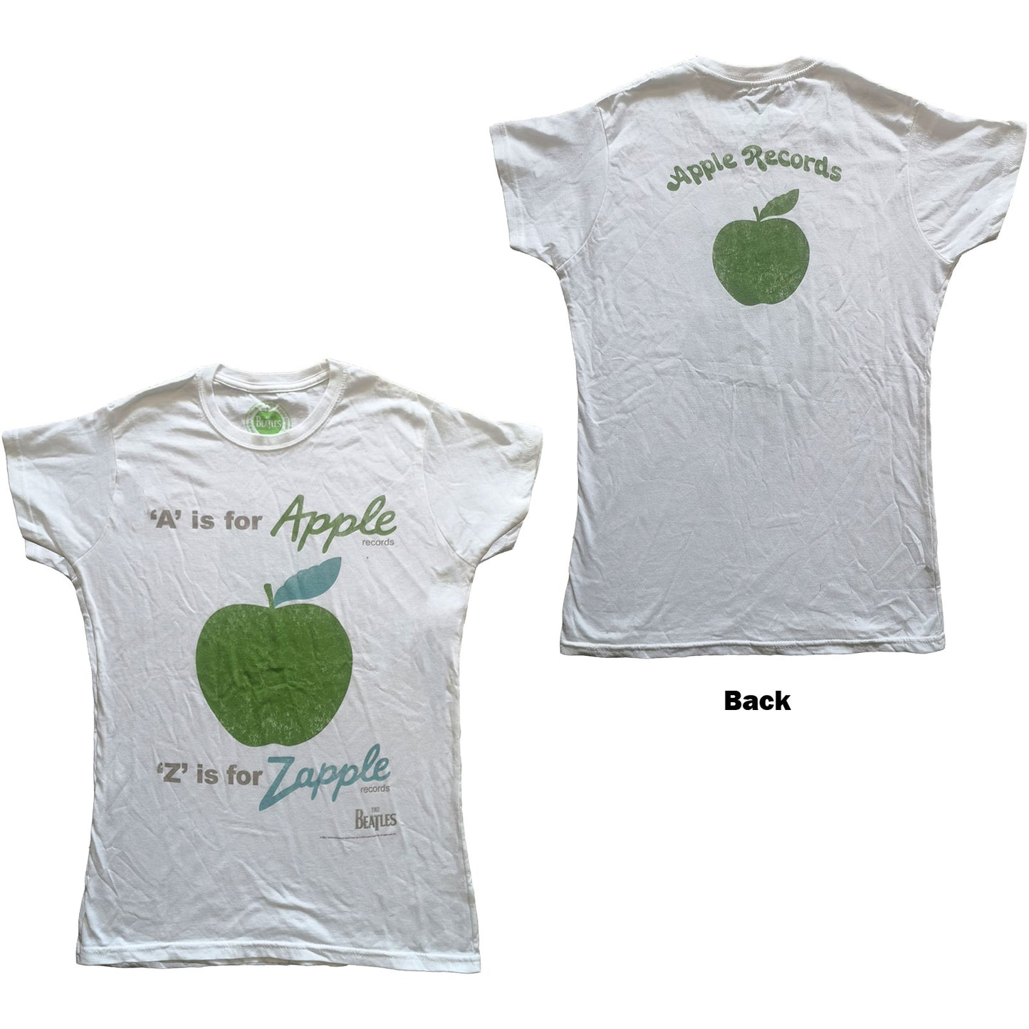 The Beatles Ladies T-Shirt: A is for Apple