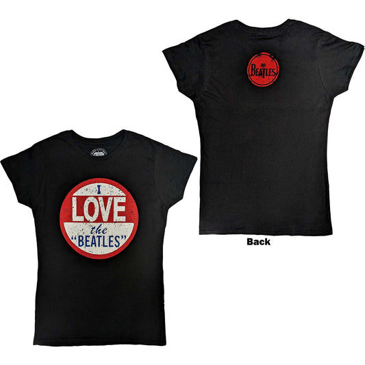 The Beatles Ladies T-Shirt: I Love The Beatles