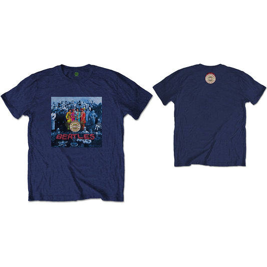 The Beatles T-Shirt: Sgt Pepper Blue