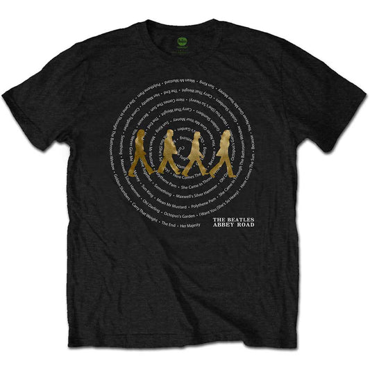 The Beatles T-Shirt: Abbey Road Songs Swirl