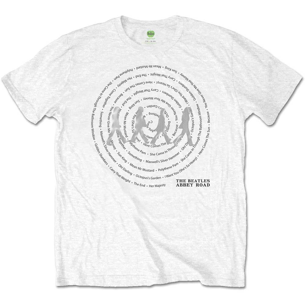The Beatles T-Shirt: Abbey Road Songs Swirl