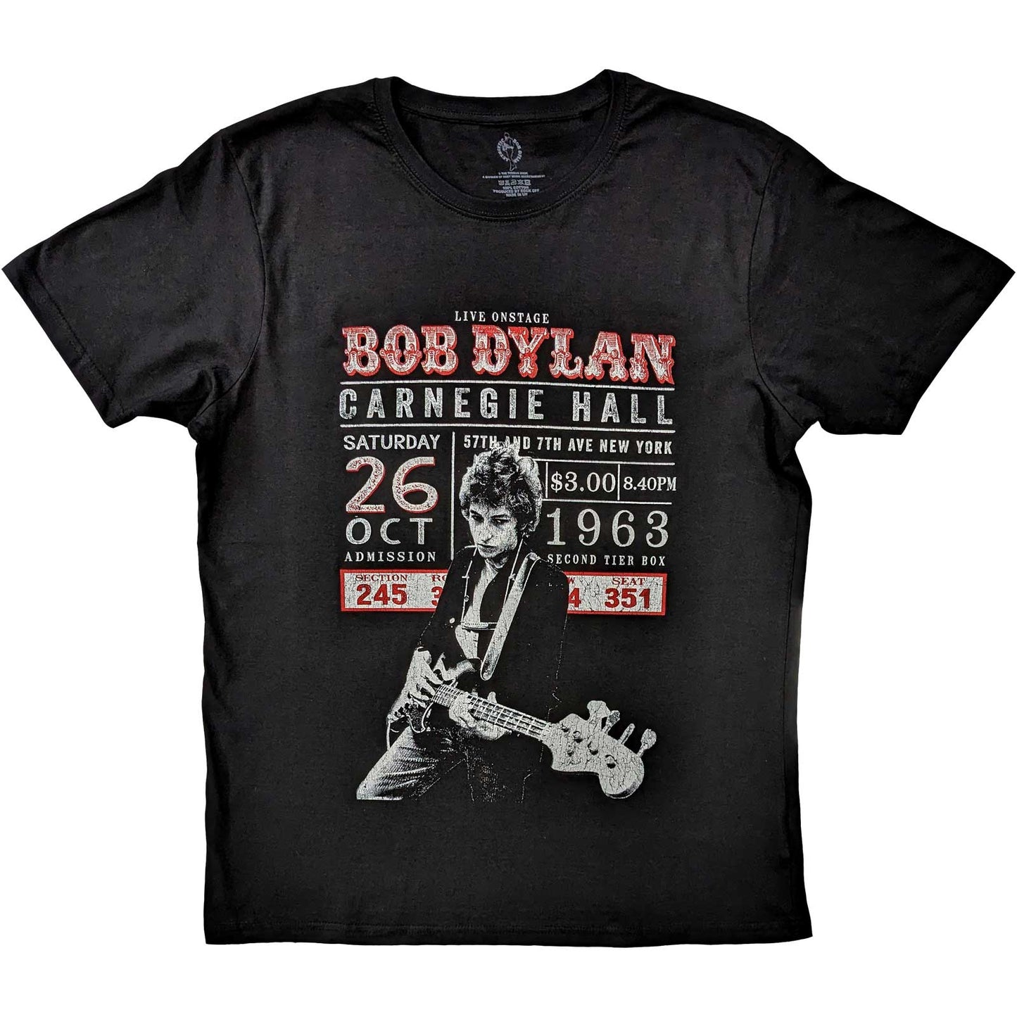 Bob Dylan T-Shirt: Carnegie Hall '63