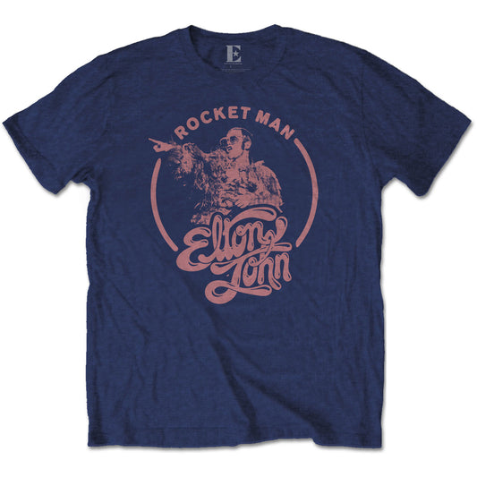Elton John T-Shirt: Rocketman Circle Point