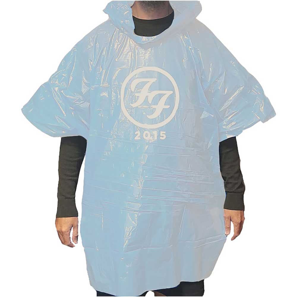 Foo Fighters Poncho: Black FF