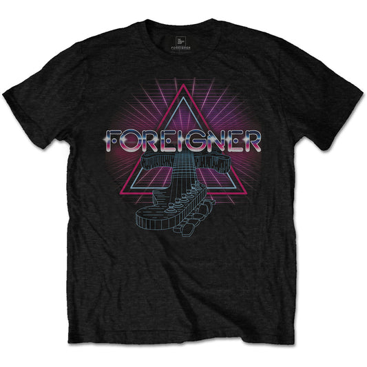 Foreigner T-Shirt: Neon Guitar