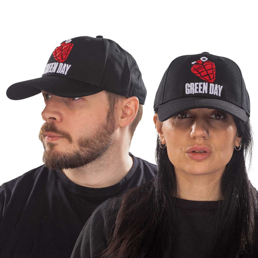 Green Day Baseball Cap: Grenade Logo