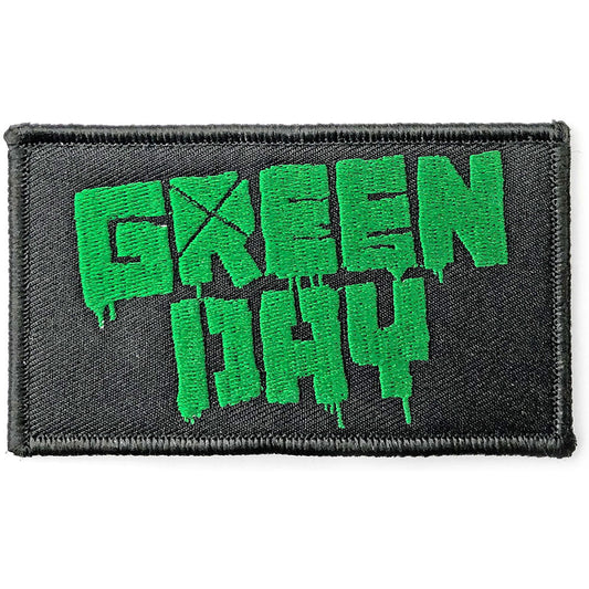 Green Day Standard Woven Patch: Logo