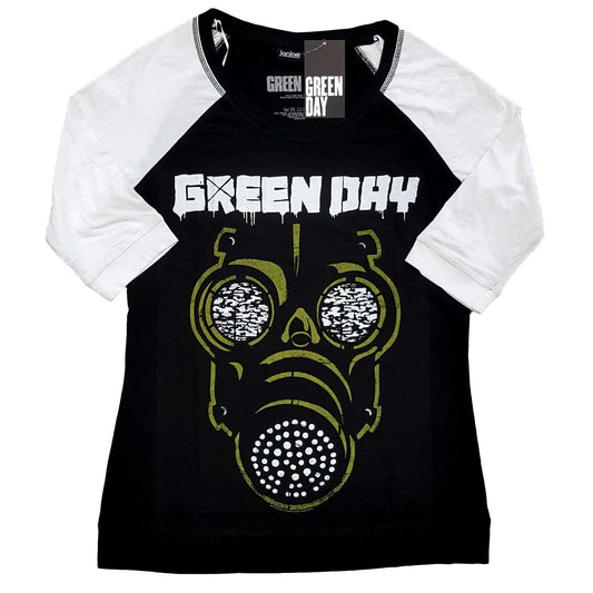 Green Day Ladies T-Shirt: Green Mask