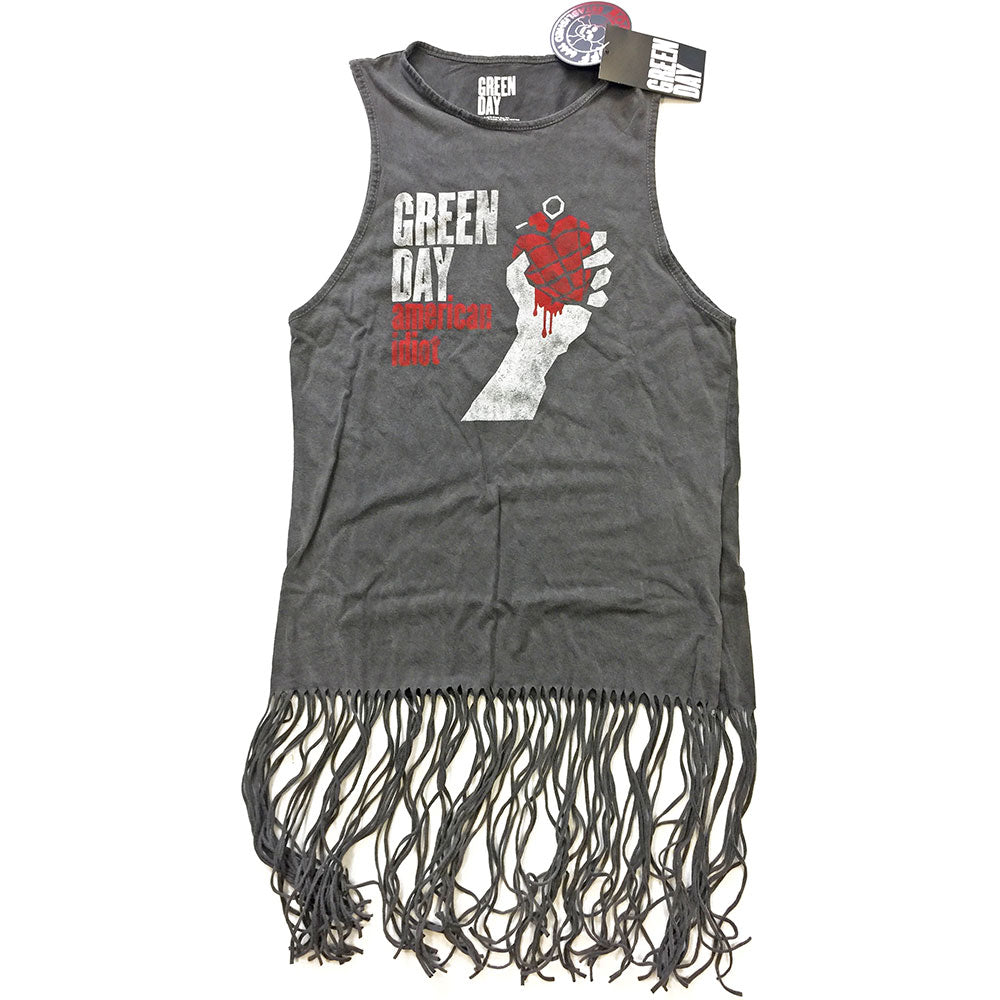 Green Day Ladies Tassel Dress: American Idiot Vintage