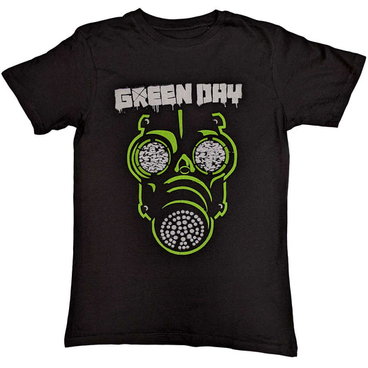 Green Day T-Shirt: Green Mask