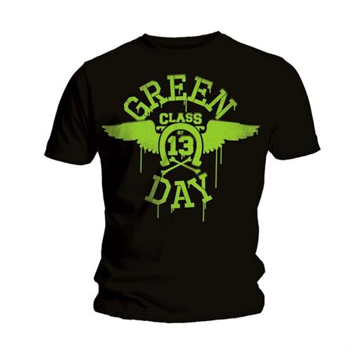 Green Day T-Shirt: Neon Black