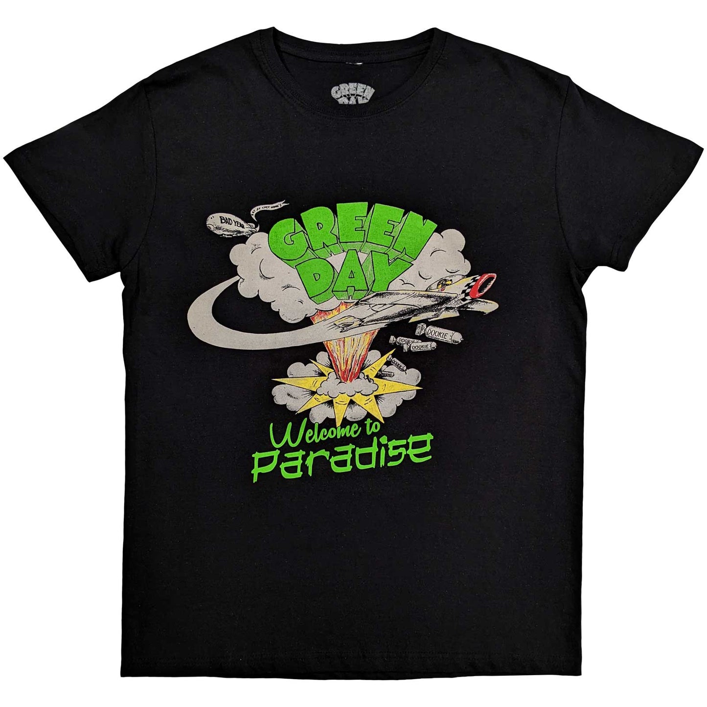 Green Day T-Shirt: Welcome to Paradise