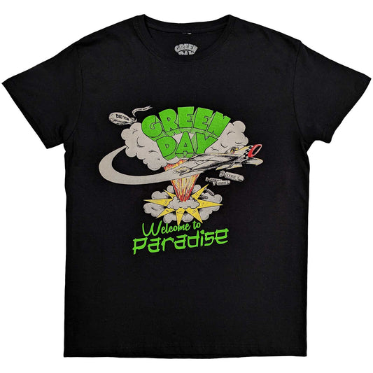 Green Day T-Shirt: Welcome to Paradise