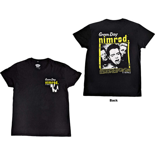 Green Day T-Shirt: Nimrod Breast Print